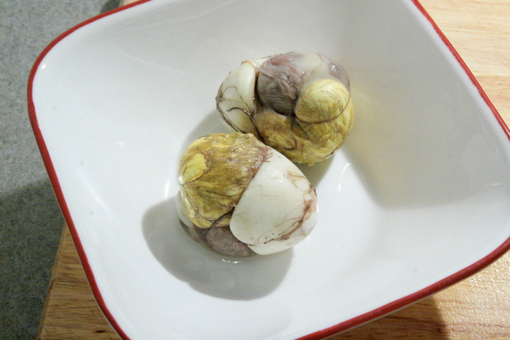 Balut Peeled in Bowl